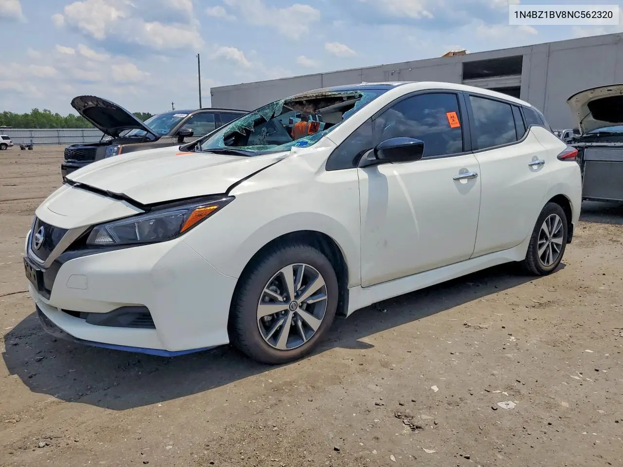 2022 Nissan Leaf S Plus VIN: 1N4BZ1BV8NC562320 Lot: 58435076