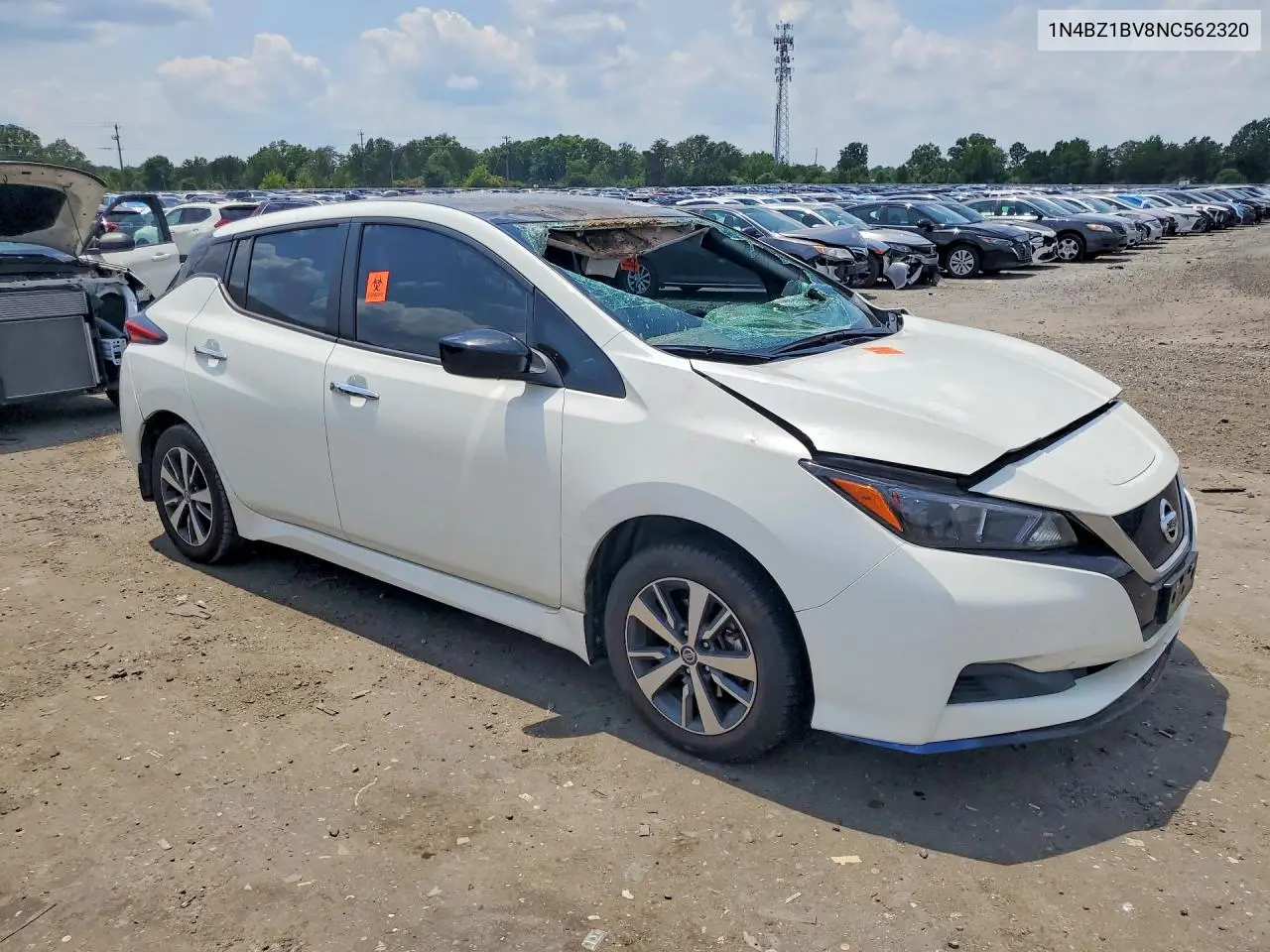 2022 Nissan Leaf S Plus VIN: 1N4BZ1BV8NC562320 Lot: 58435076