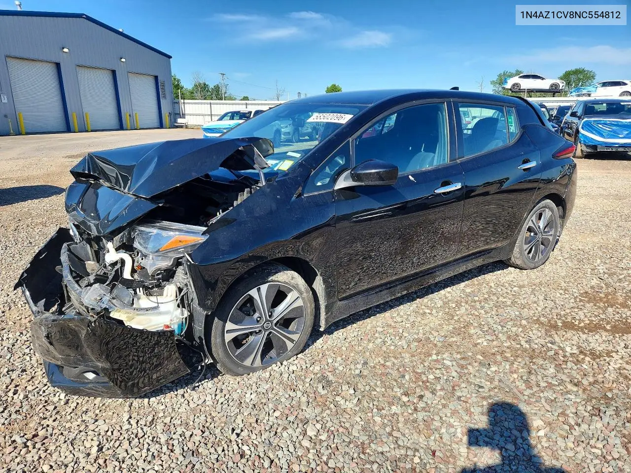 2022 Nissan Leaf Sv VIN: 1N4AZ1CV8NC554812 Lot: 58502096