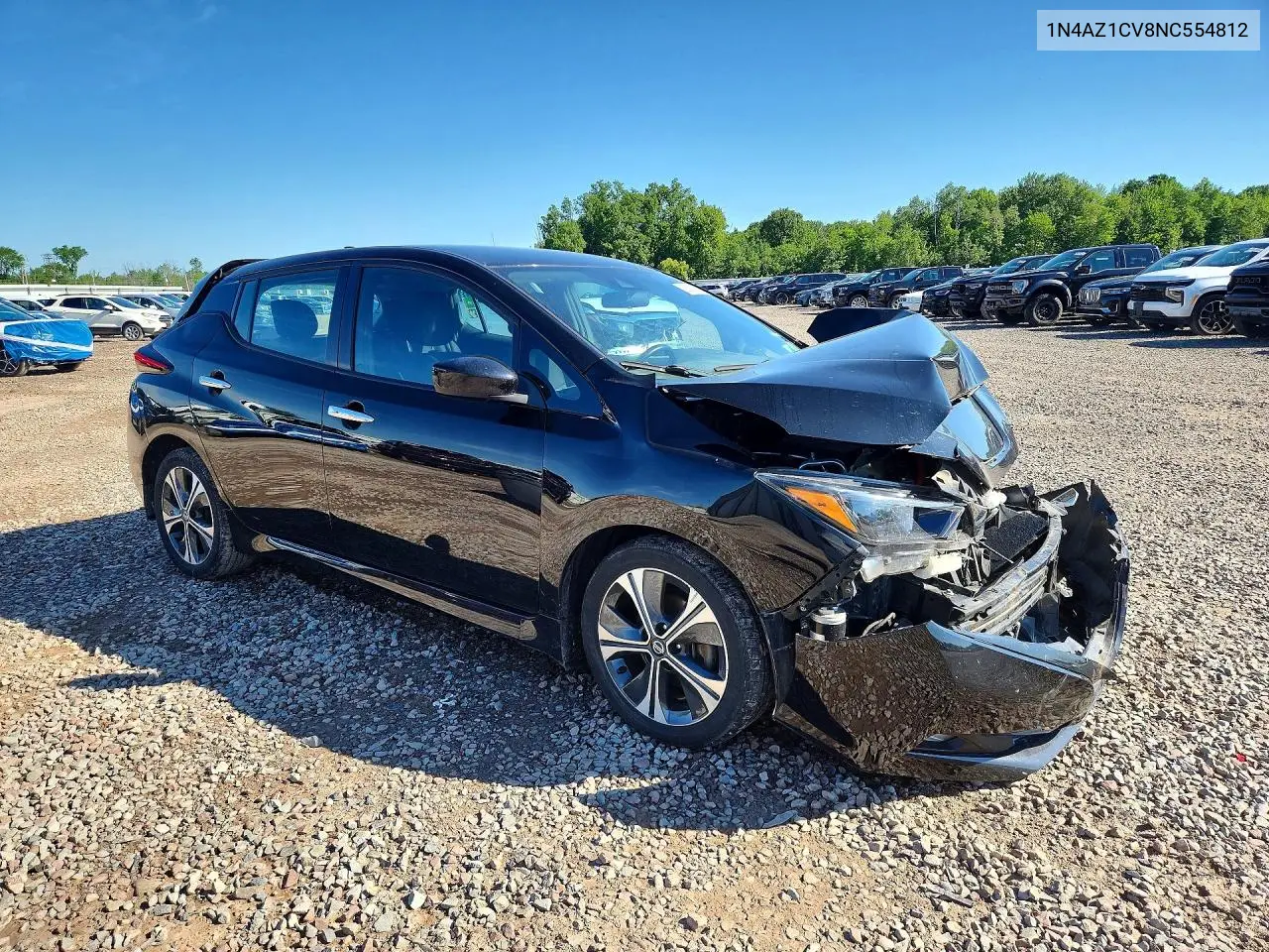 2022 Nissan Leaf Sv VIN: 1N4AZ1CV8NC554812 Lot: 58502096
