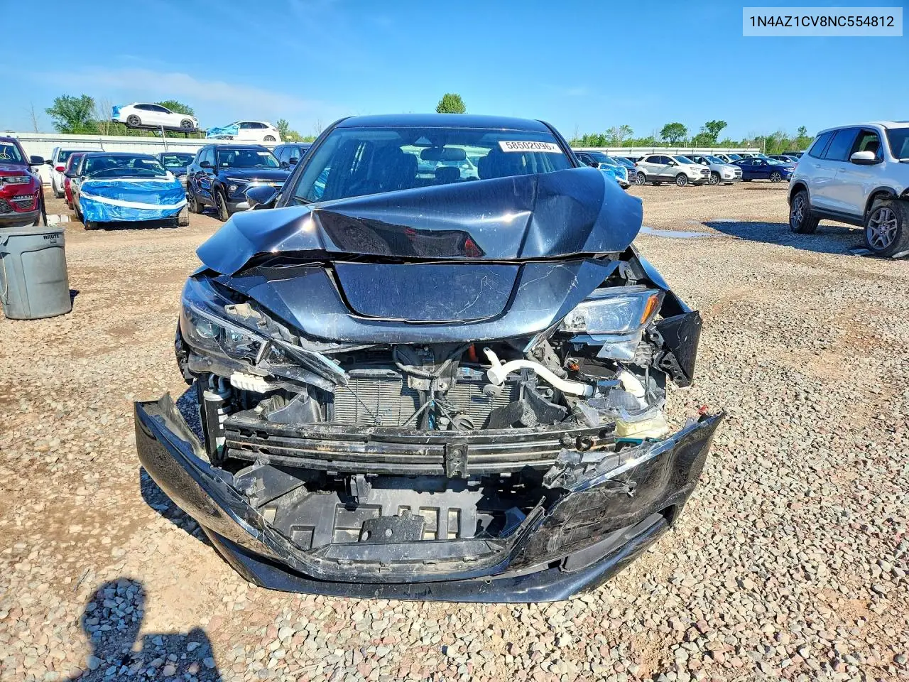2022 Nissan Leaf Sv VIN: 1N4AZ1CV8NC554812 Lot: 58502096