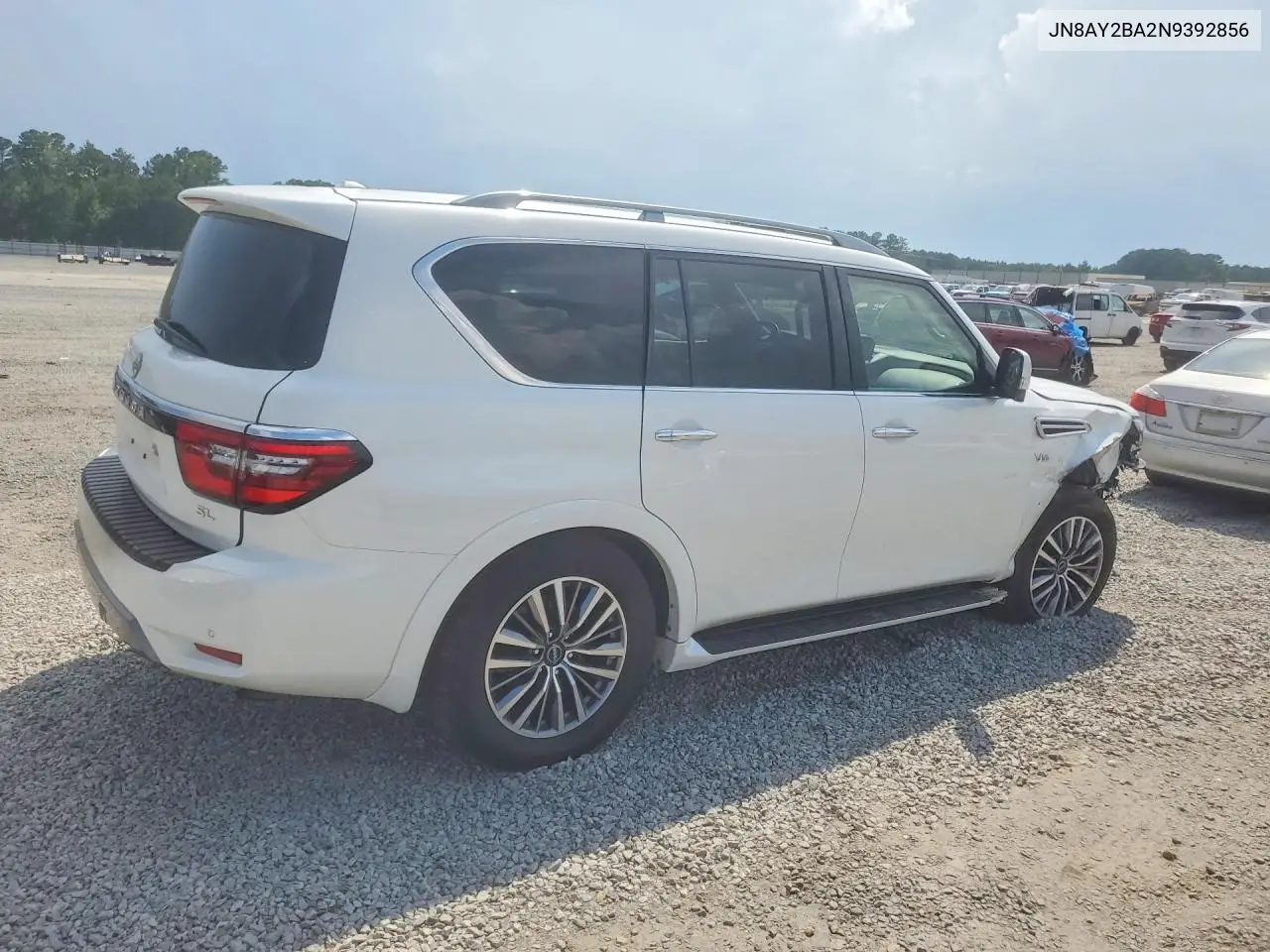 2022 Nissan Armada Sl VIN: JN8AY2BA2N9392856 Lot: 59342066