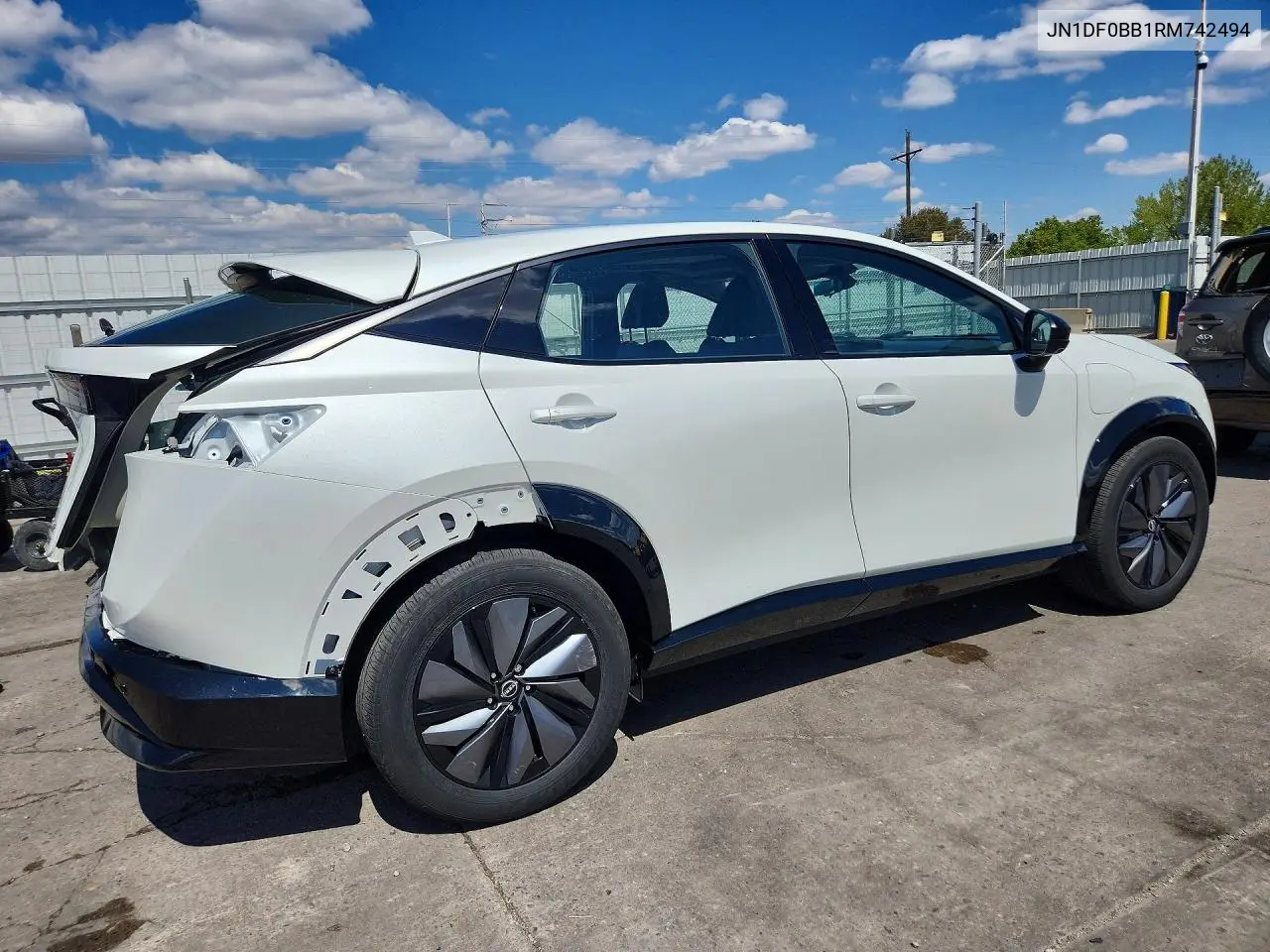 2024 Nissan Ariya Evolve+ E-4Orce VIN: JN1DF0BB1RM742494 Lot: 51979266
