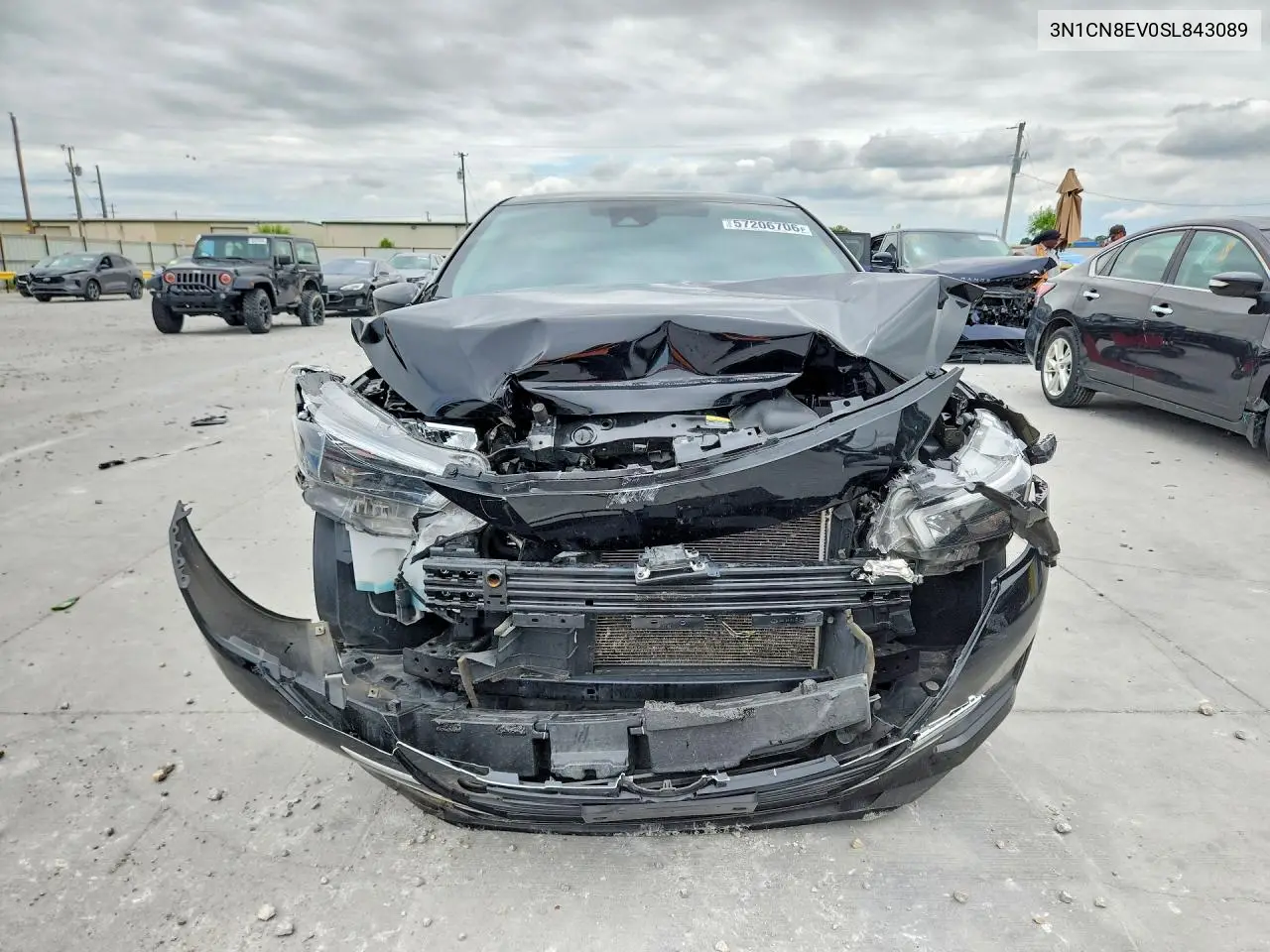 2025 Nissan Versa Sv VIN: 3N1CN8EV0SL843089 Lot: 57206706
