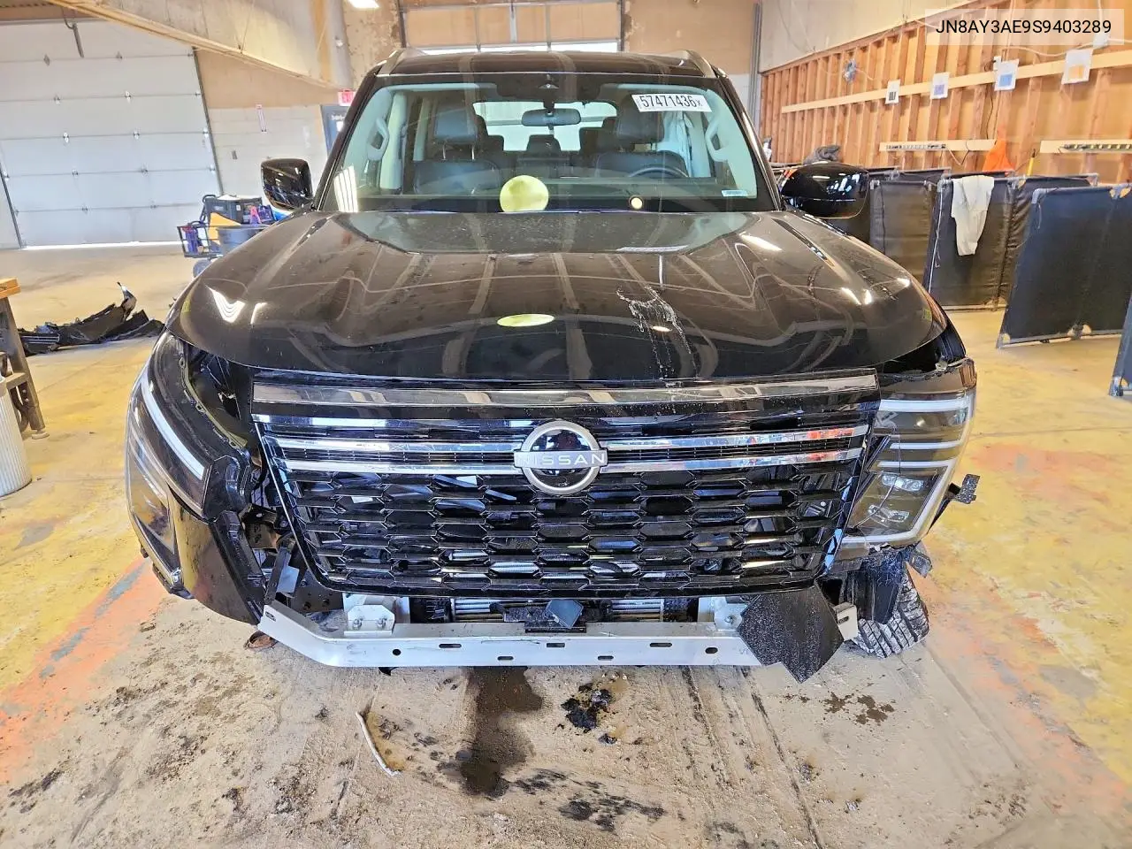 2025 Nissan Armada Sv VIN: JN8AY3AE9S9403289 Lot: 57471436