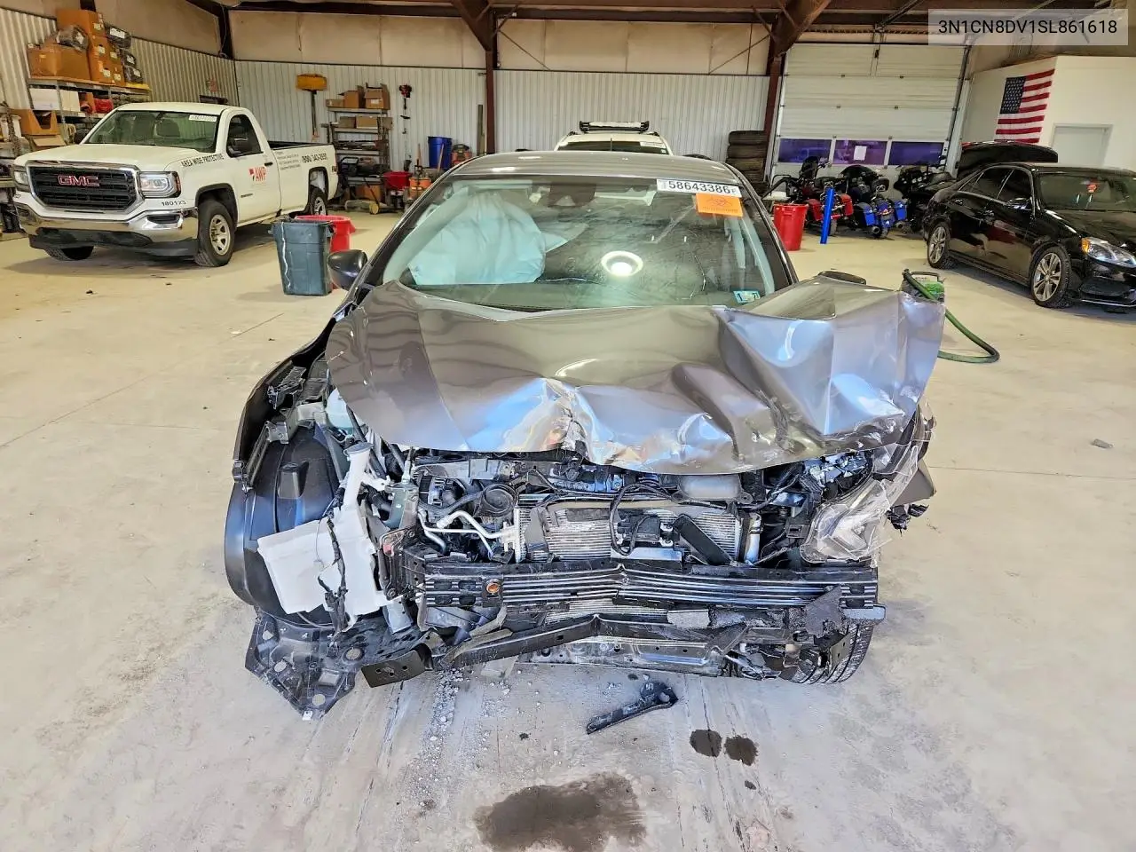 2025 Nissan Versa S VIN: 3N1CN8DV1SL861618 Lot: 58643386