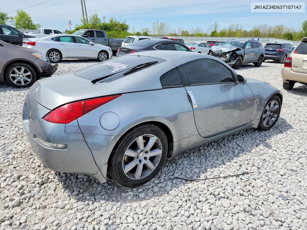 2003 Nissan 350Z Coupe VIN: JN1AZ34D63T107147 Lot: 52868136