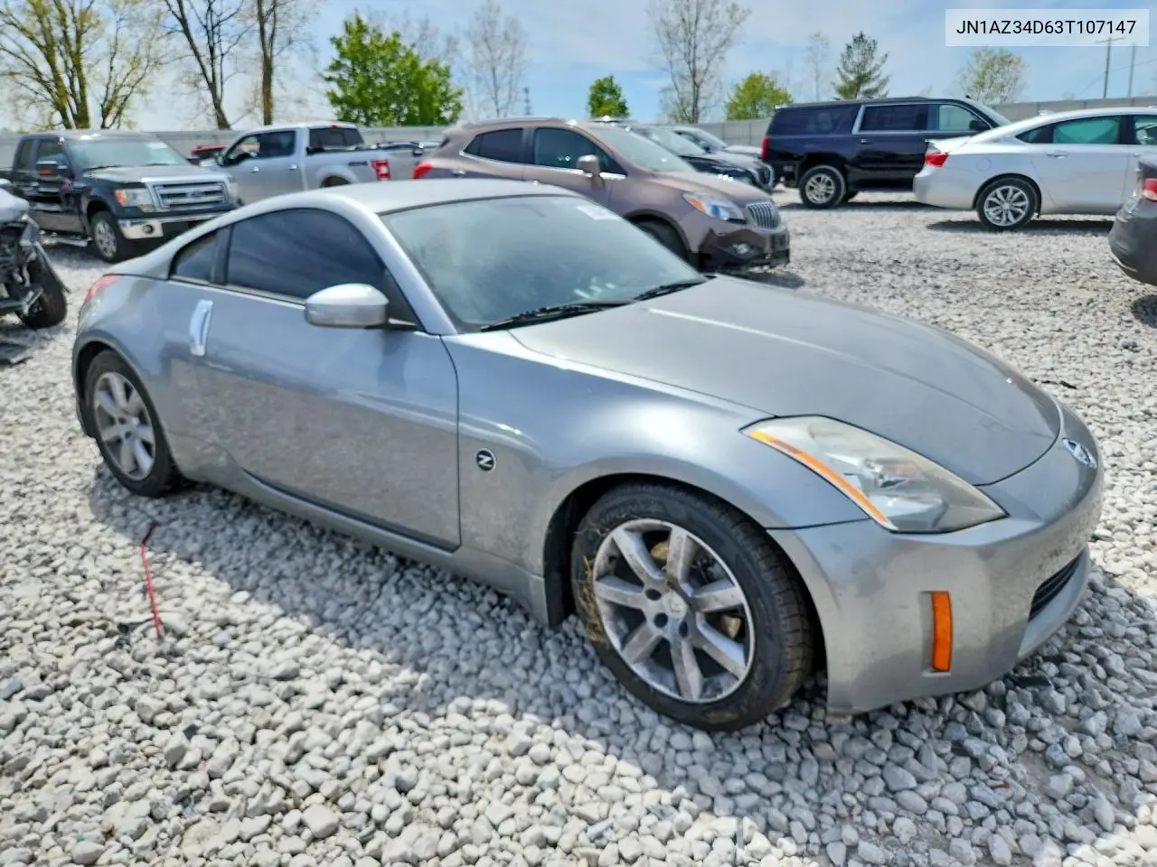2003 Nissan 350Z Coupe VIN: JN1AZ34D63T107147 Lot: 52868136
