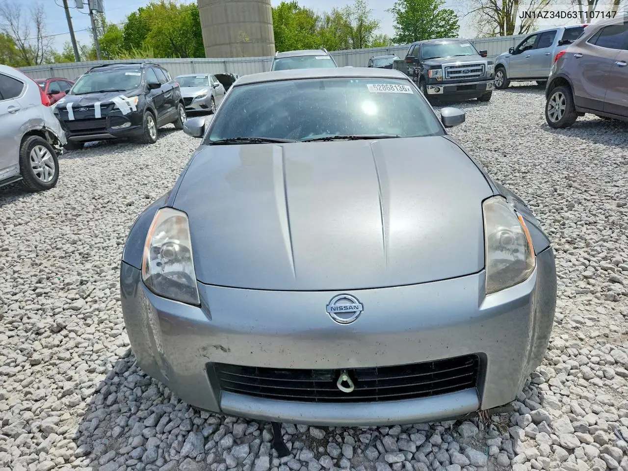 2003 Nissan 350Z Coupe VIN: JN1AZ34D63T107147 Lot: 52868136