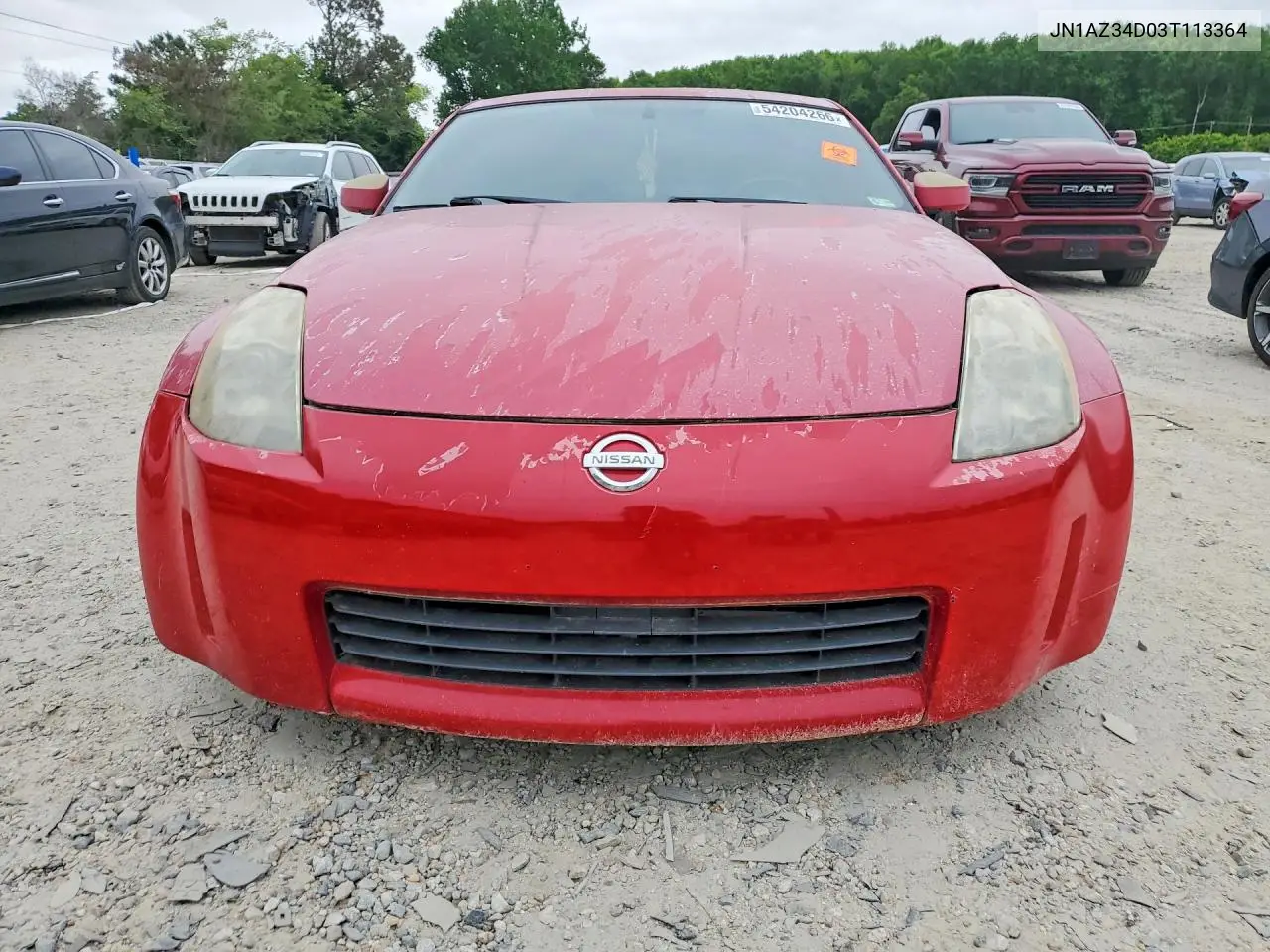 2003 Nissan 350Z Coupe VIN: JN1AZ34D03T113364 Lot: 54204266