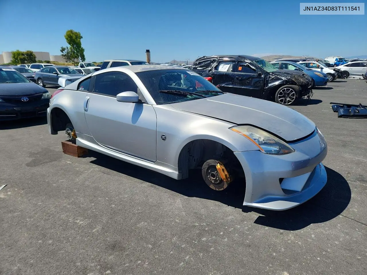 2003 Nissan 350Z Coupe VIN: JN1AZ34D83T111541 Lot: 54688536
