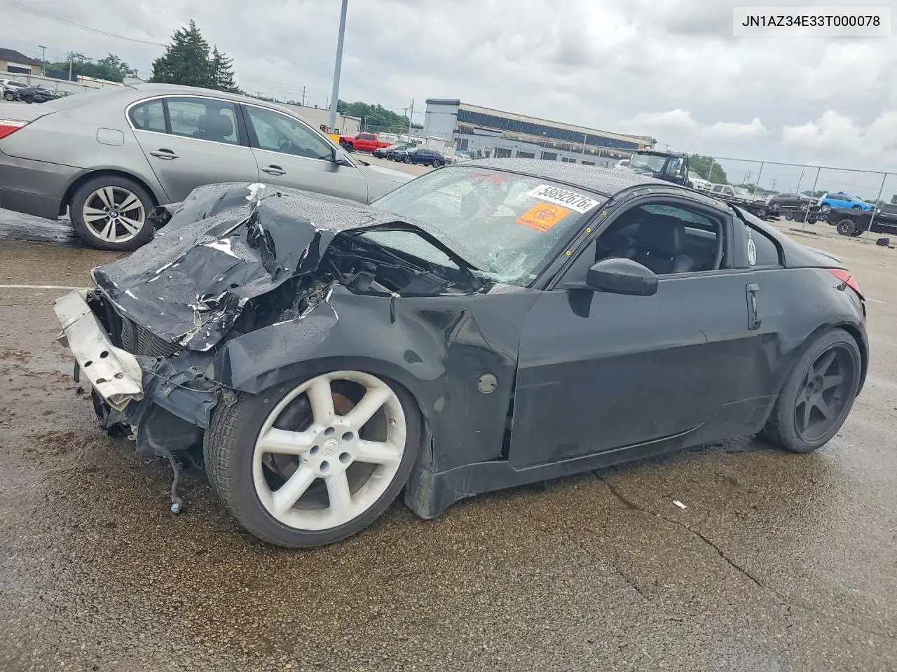 2003 Nissan 350Z Coupe VIN: JN1AZ34E33T000078 Lot: 58892676