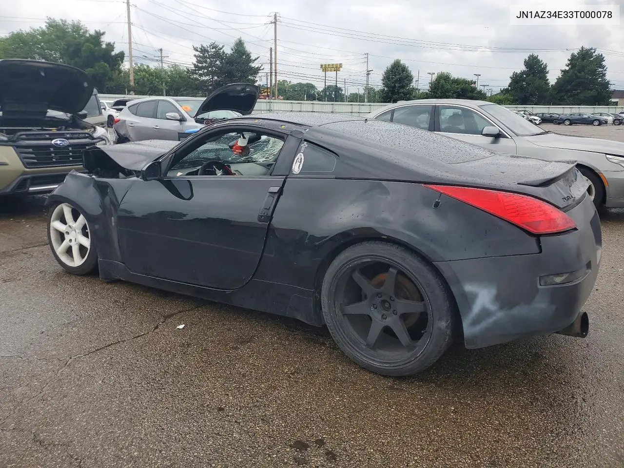 2003 Nissan 350Z Coupe VIN: JN1AZ34E33T000078 Lot: 58892676