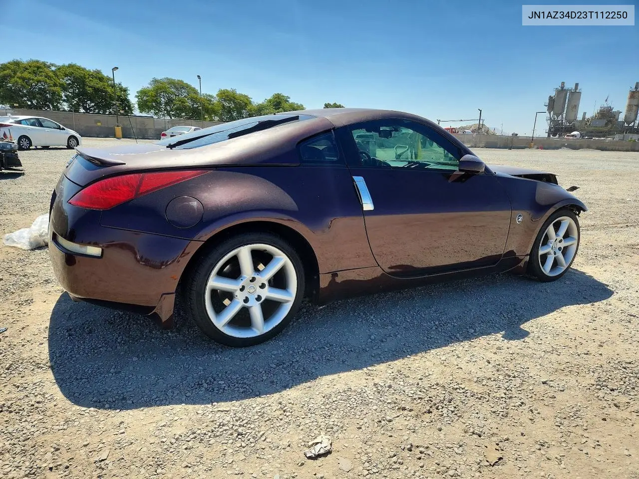 2003 Nissan 350Z Coupe VIN: JN1AZ34D23T112250 Lot: 60008476