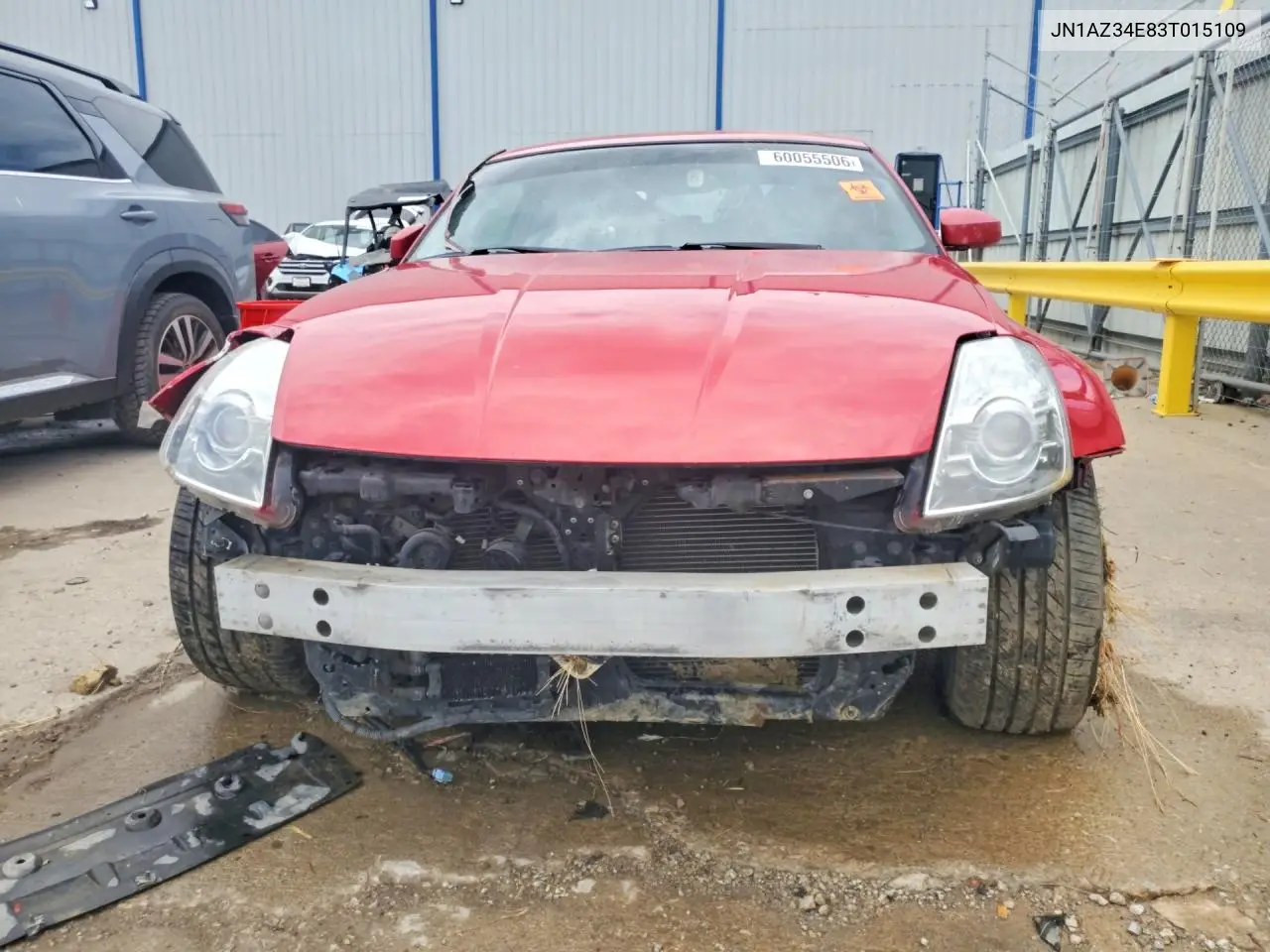 2003 Nissan 350Z Coupe VIN: JN1AZ34E83T015109 Lot: 60055506