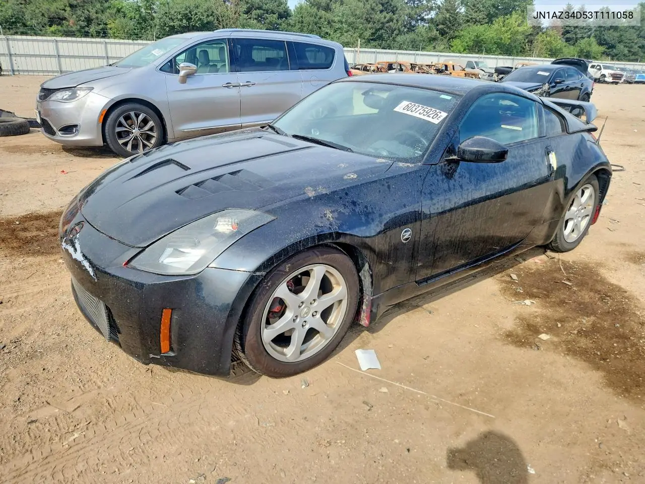 2003 Nissan 350Z Coupe VIN: JN1AZ34D53T111058 Lot: 60375926