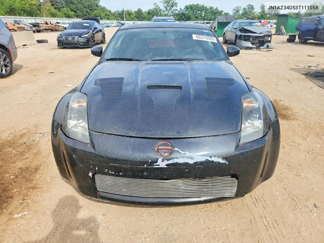 2003 Nissan 350Z Coupe VIN: JN1AZ34D53T111058 Lot: 60375926
