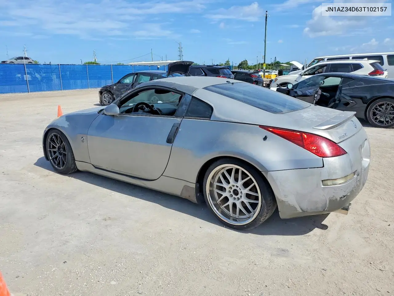 2003 Nissan 350Z Coupe VIN: JN1AZ34D63T102157 Lot: 62186706