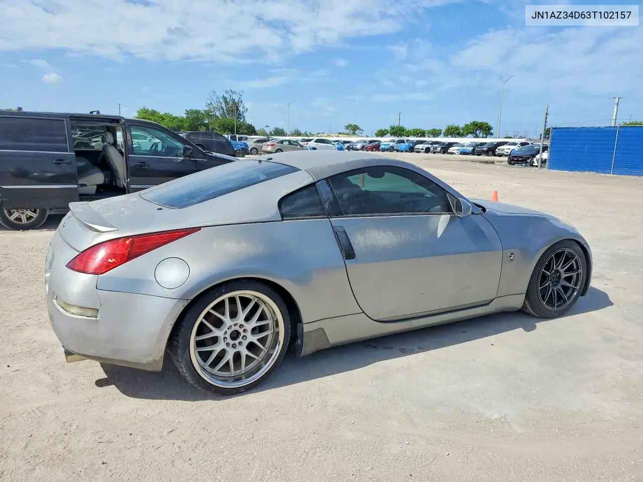 2003 Nissan 350Z Coupe VIN: JN1AZ34D63T102157 Lot: 62186706