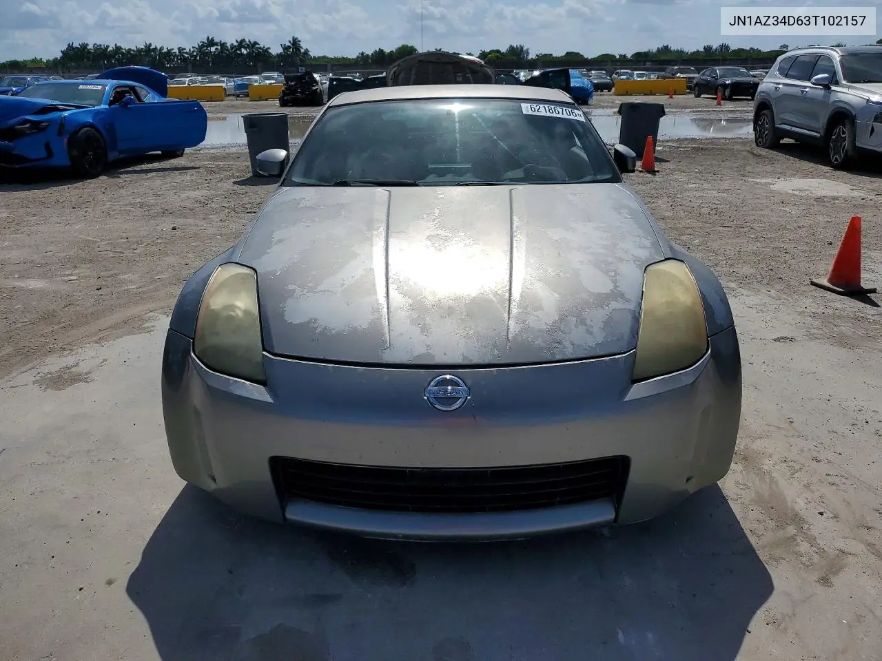 2003 Nissan 350Z Coupe VIN: JN1AZ34D63T102157 Lot: 62186706