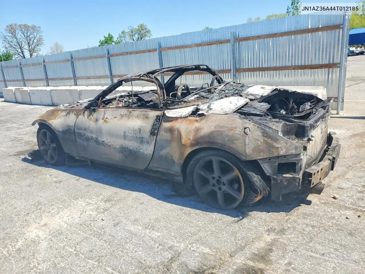 2004 Nissan 350Z Roadster VIN: JN1AZ36A44T012185 Lot: 50436076