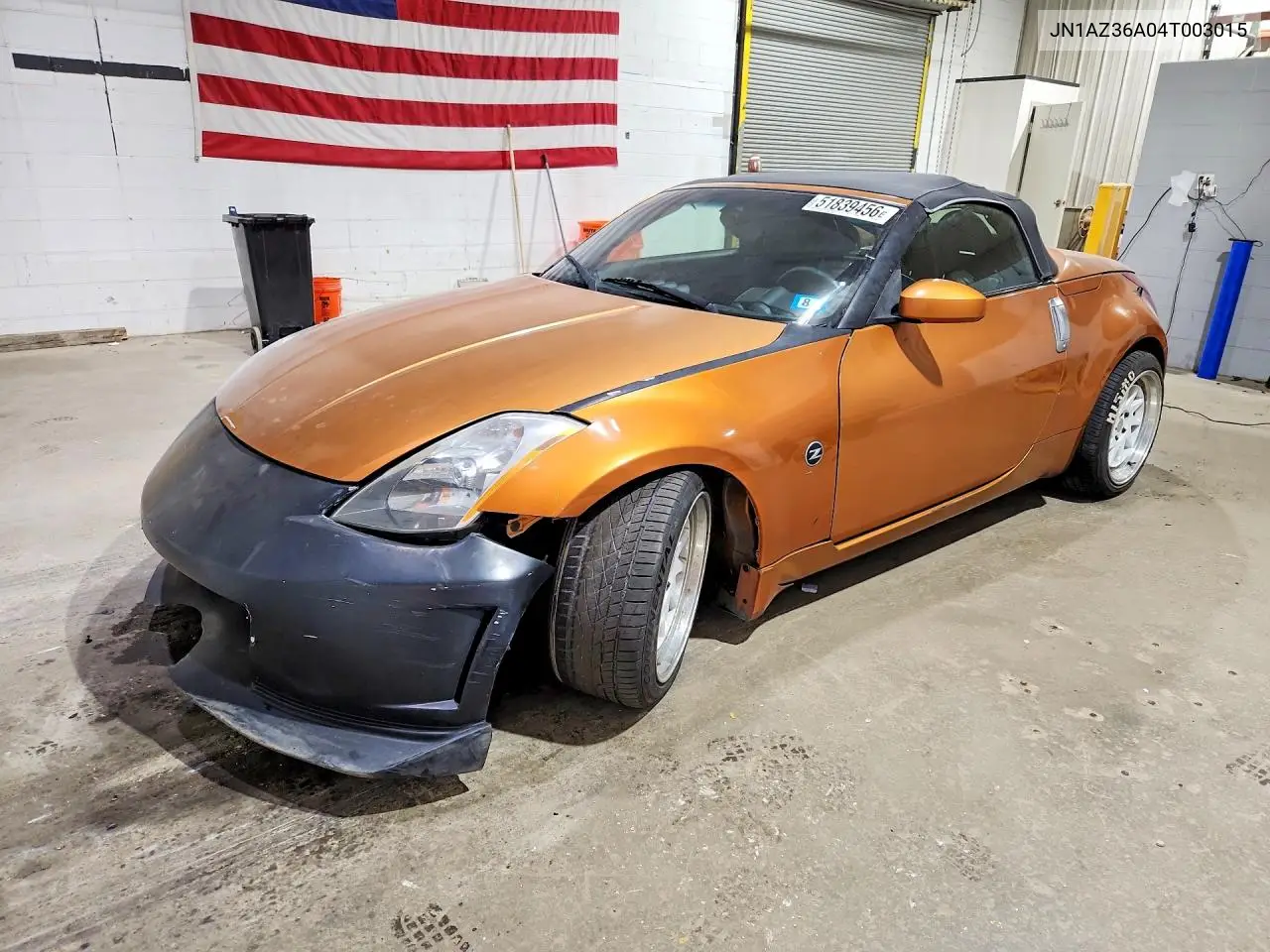 2004 Nissan 350Z Roadster VIN: JN1AZ36A04T003015 Lot: 51839456