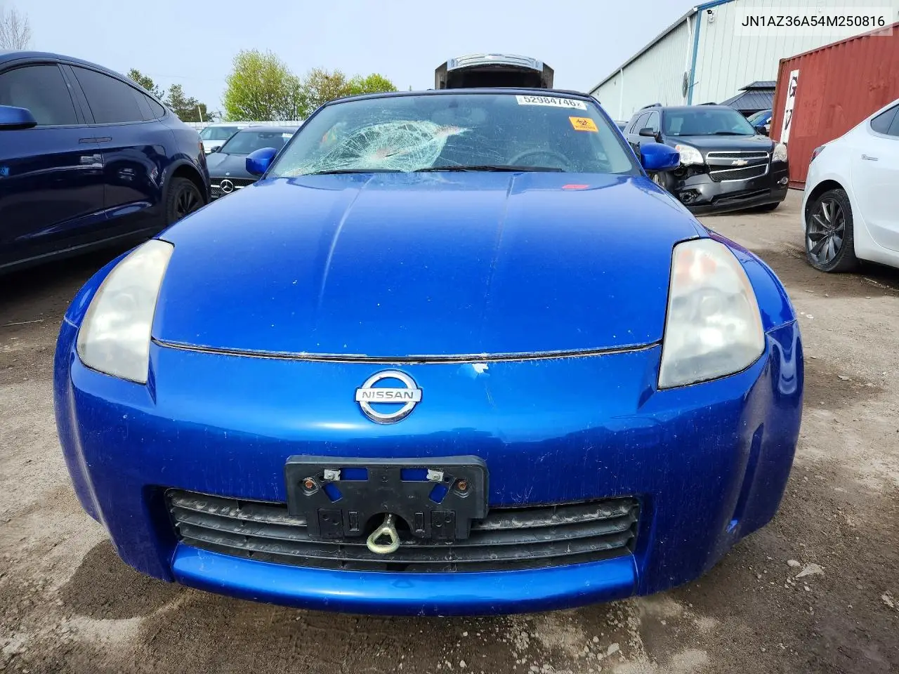 2004 Nissan 350Z Roadster VIN: JN1AZ36A54M250816 Lot: 52984746