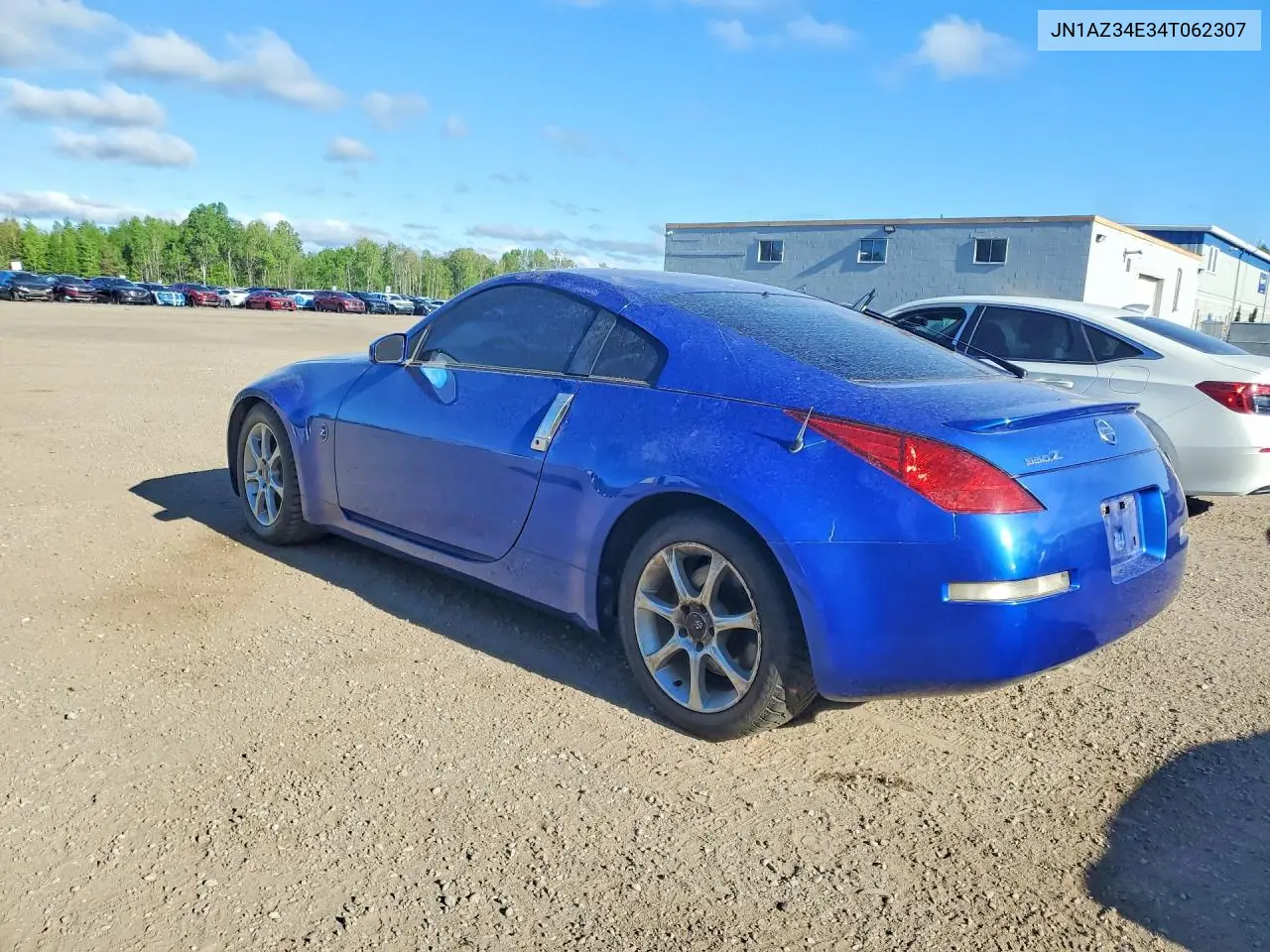 2004 Nissan 350Z Coupe VIN: JN1AZ34E34T062307 Lot: 55242166