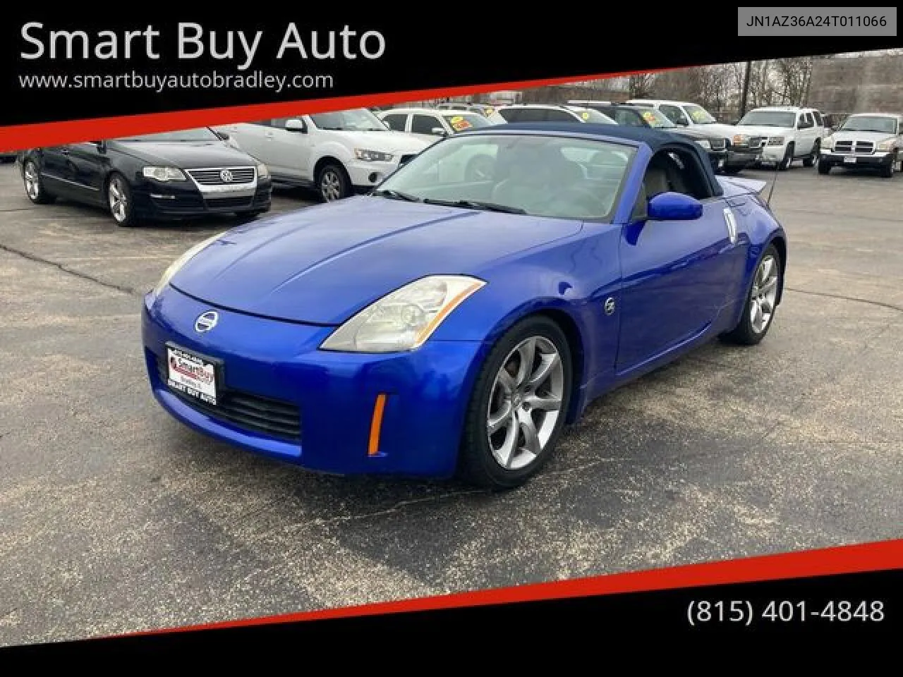 2004 Nissan 350Z Roadster VIN: JN1AZ36A24T011066 Lot: 56088402