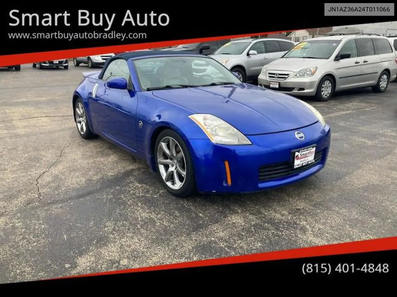 2004 Nissan 350Z Roadster VIN: JN1AZ36A24T011066 Lot: 56088402