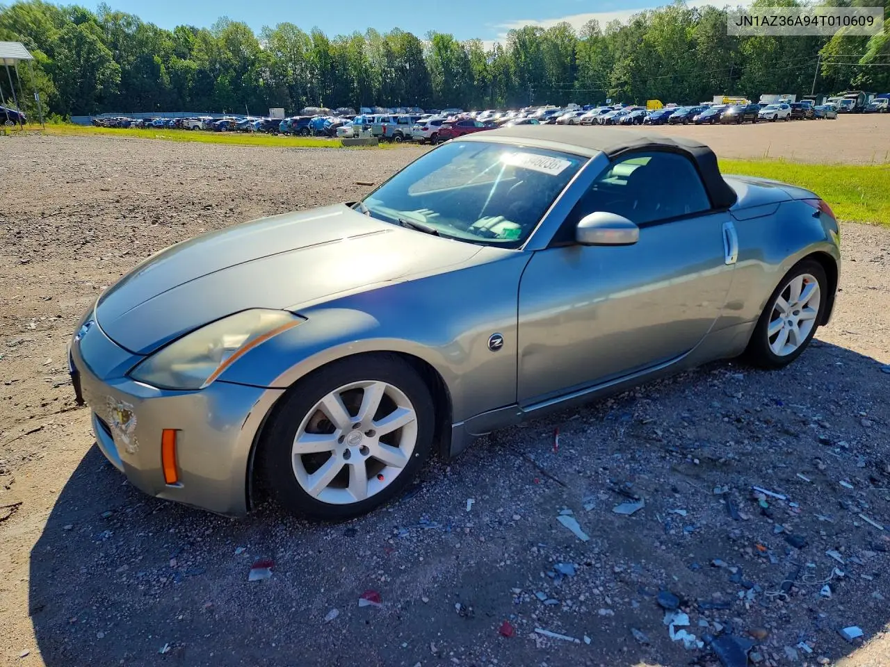 2004 Nissan 350Z Roadster VIN: JN1AZ36A94T010609 Lot: 57346036