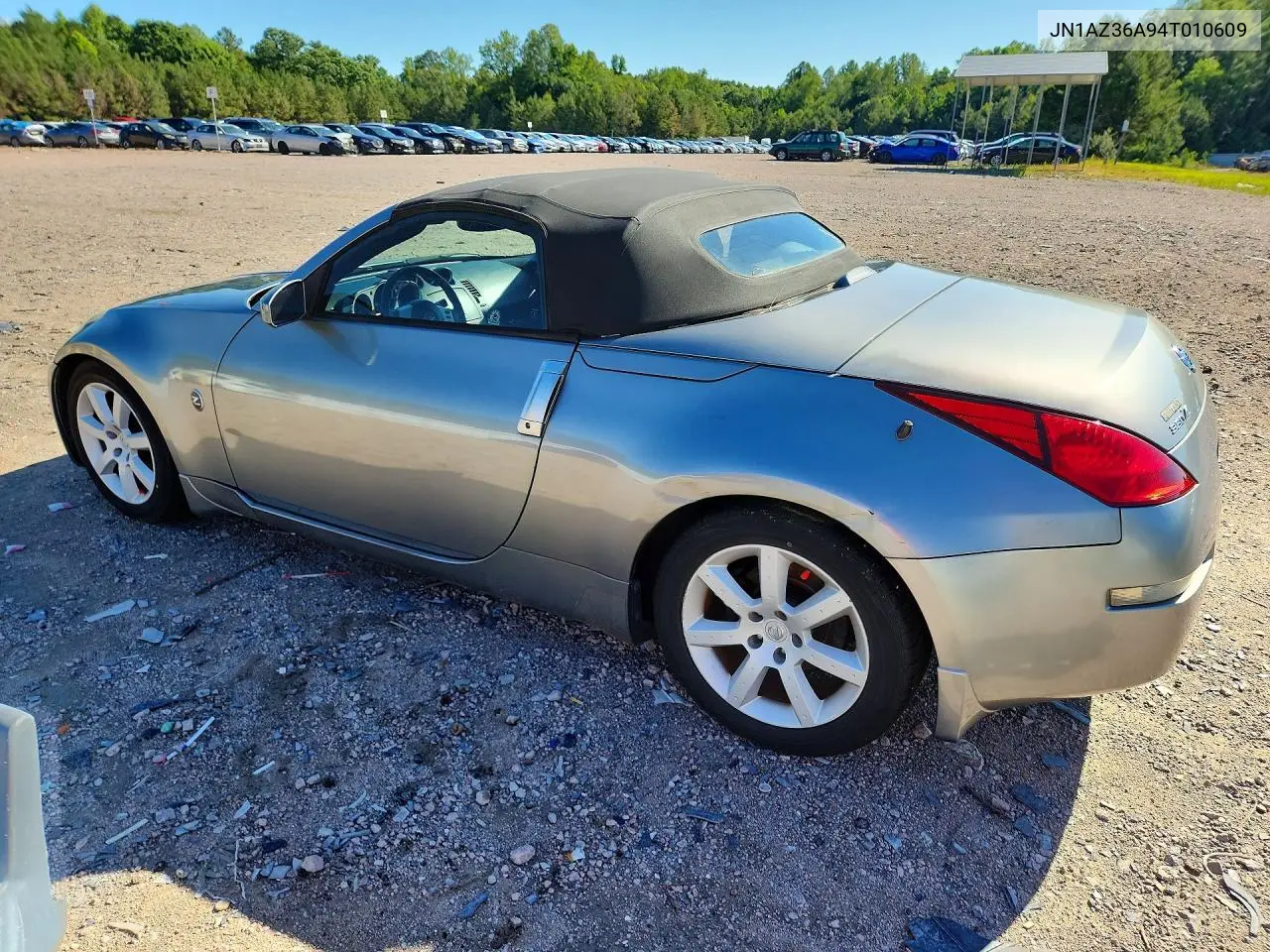2004 Nissan 350Z Roadster VIN: JN1AZ36A94T010609 Lot: 57346036