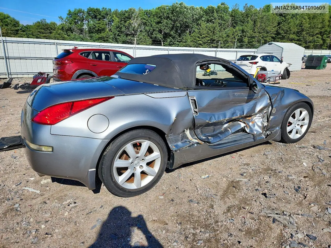 2004 Nissan 350Z Roadster VIN: JN1AZ36A94T010609 Lot: 57346036