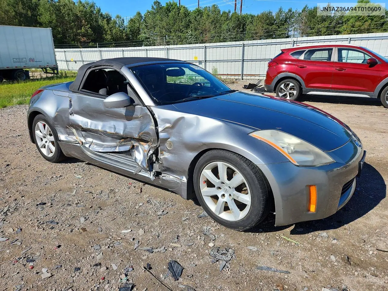 2004 Nissan 350Z Roadster VIN: JN1AZ36A94T010609 Lot: 57346036