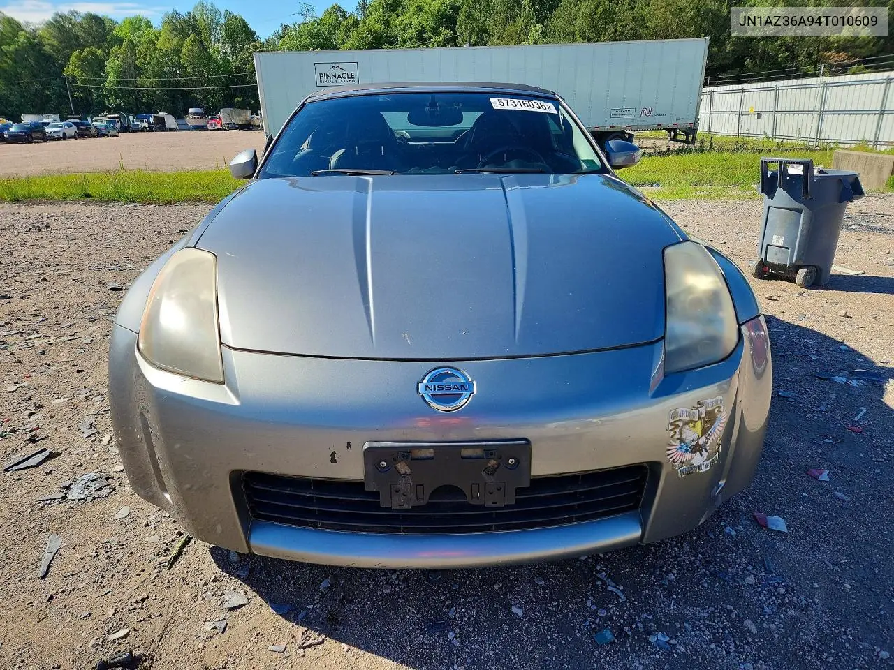 2004 Nissan 350Z Roadster VIN: JN1AZ36A94T010609 Lot: 57346036