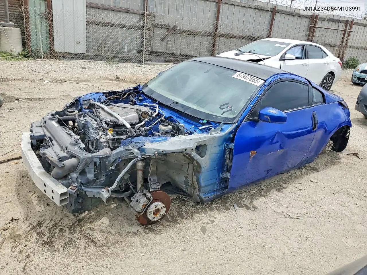 2004 Nissan 350Z Coupe VIN: JN1AZ34D54M103991 Lot: 57967666