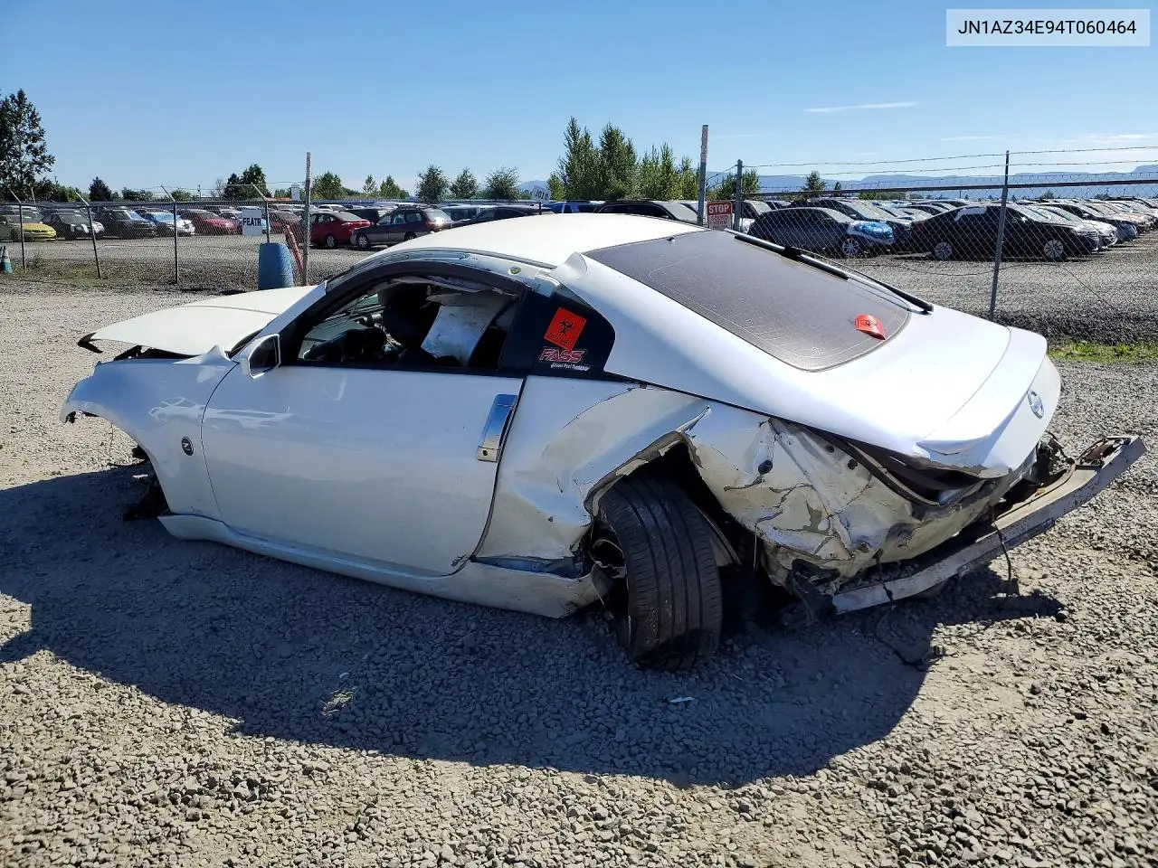 2004 Nissan 350Z Coupe VIN: JN1AZ34E94T060464 Lot: 58612746