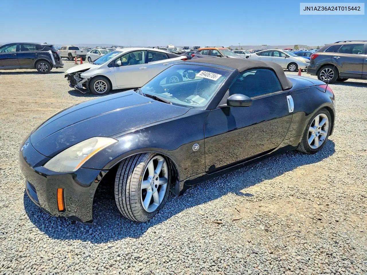 2004 Nissan 350Z Roadster VIN: JN1AZ36A24T015442 Lot: 59406786