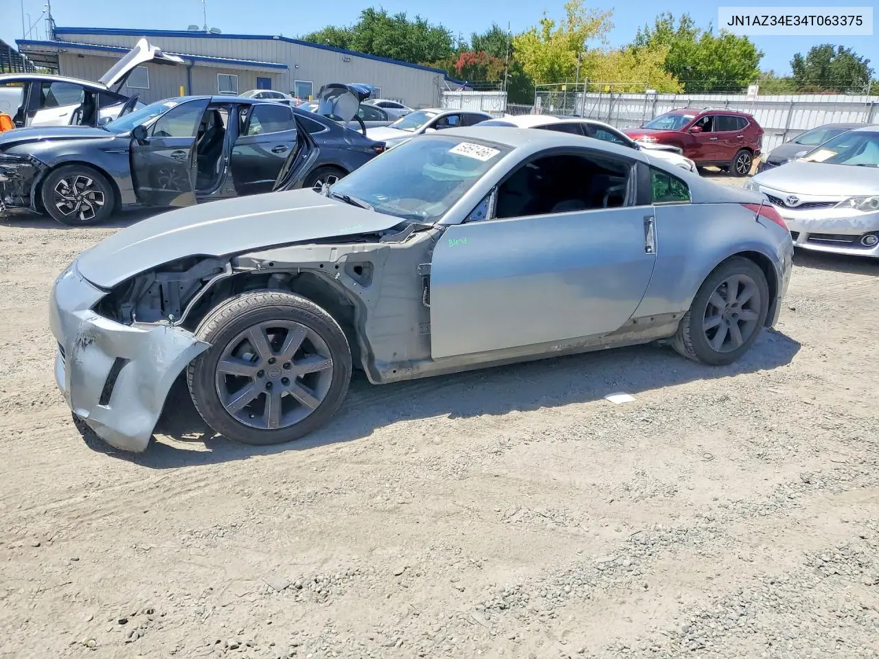 2004 Nissan 350Z Coupe VIN: JN1AZ34E34T063375 Lot: 59591466