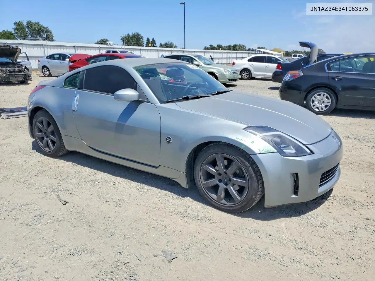 2004 Nissan 350Z Coupe VIN: JN1AZ34E34T063375 Lot: 59591466