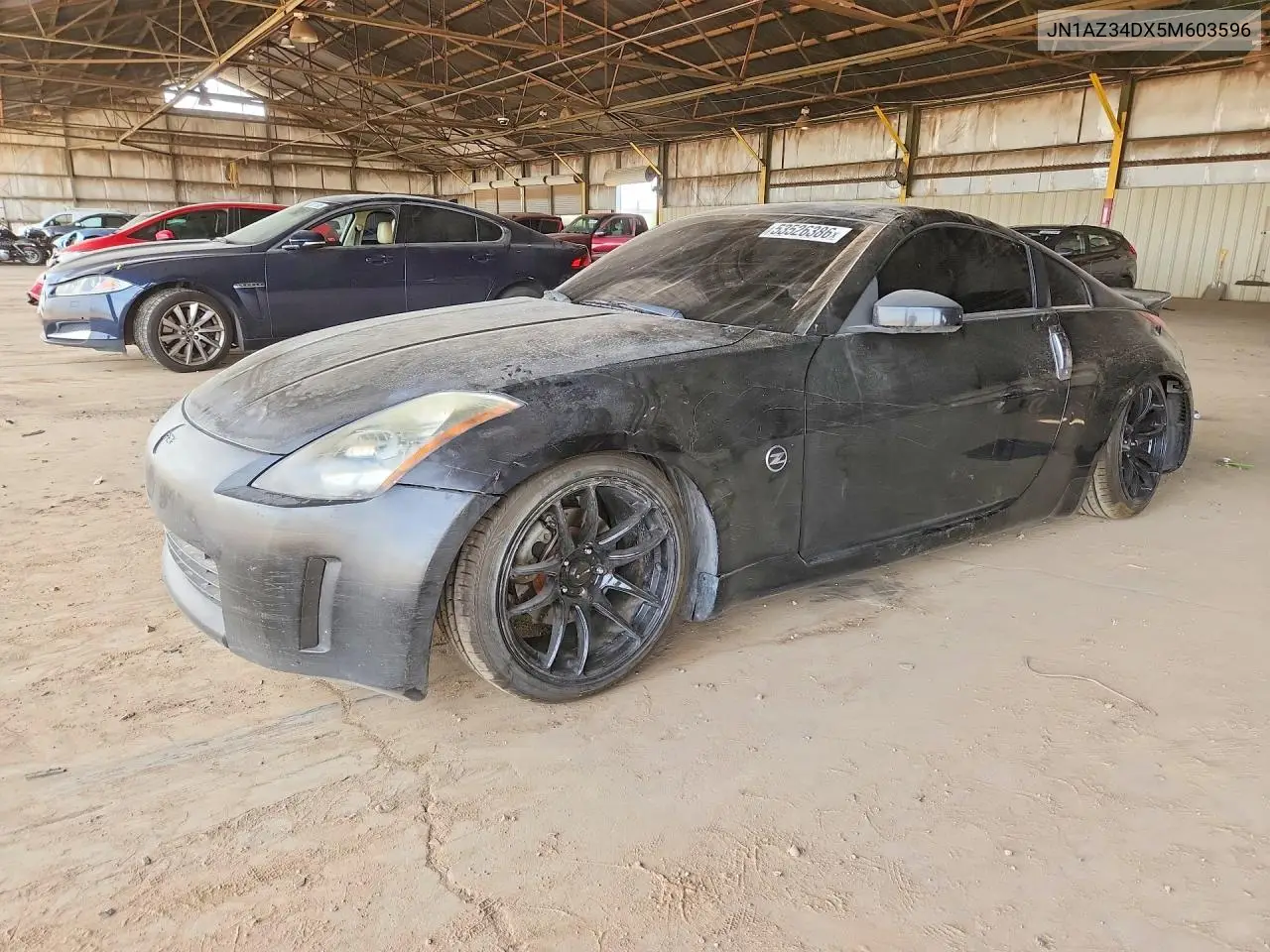 2005 Nissan 350Z Coupe VIN: JN1AZ34DX5M603596 Lot: 53526386