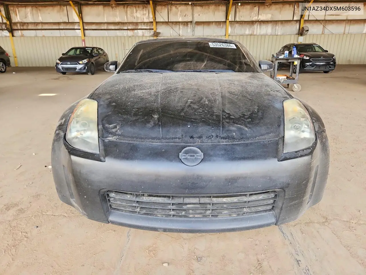 2005 Nissan 350Z Coupe VIN: JN1AZ34DX5M603596 Lot: 53526386