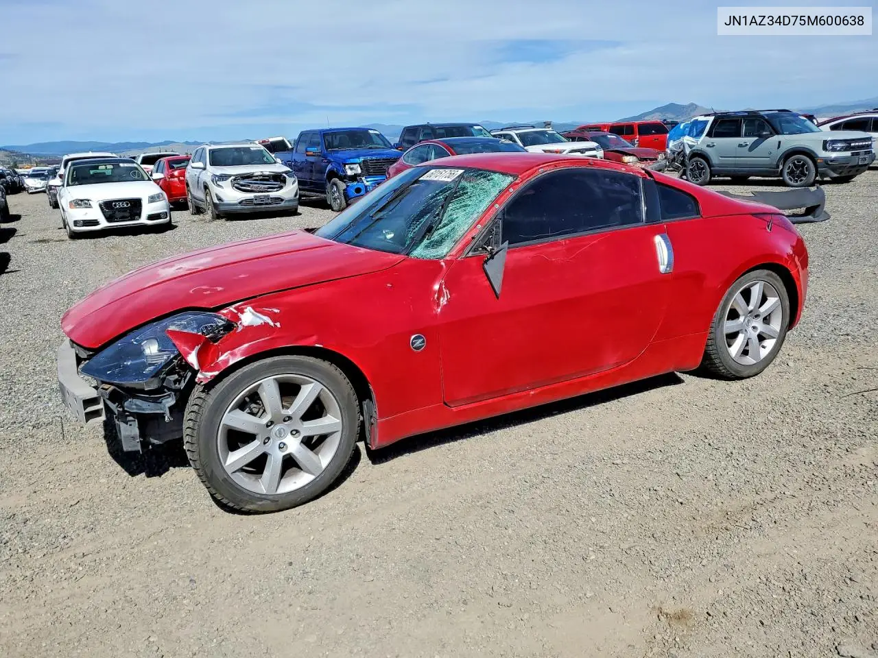 2005 Nissan 350Z Coupe VIN: JN1AZ34D75M600638 Lot: 60151756