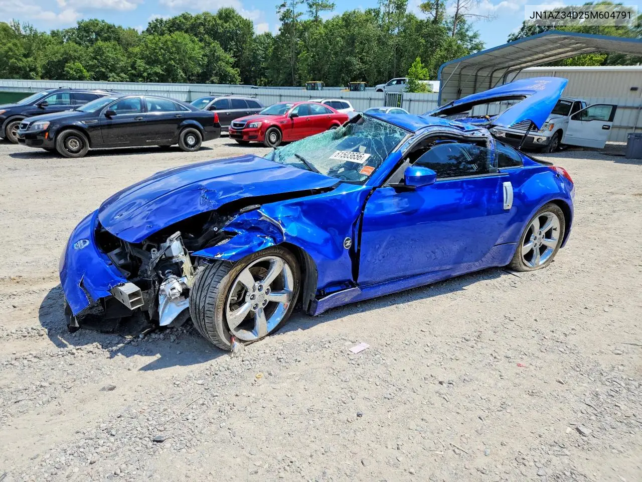 2005 Nissan 350Z Coupe VIN: JN1AZ34D25M604791 Lot: 61503656
