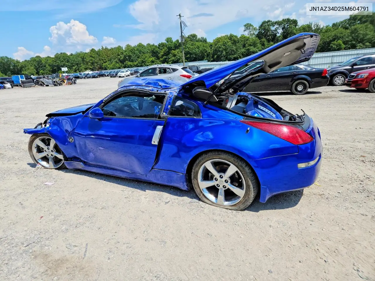 2005 Nissan 350Z Coupe VIN: JN1AZ34D25M604791 Lot: 61503656