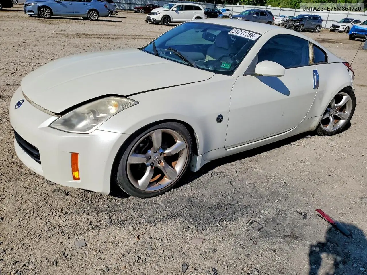 2006 Nissan 350Z Coupe VIN: JN1AZ34E76M354720 Lot: 51211186