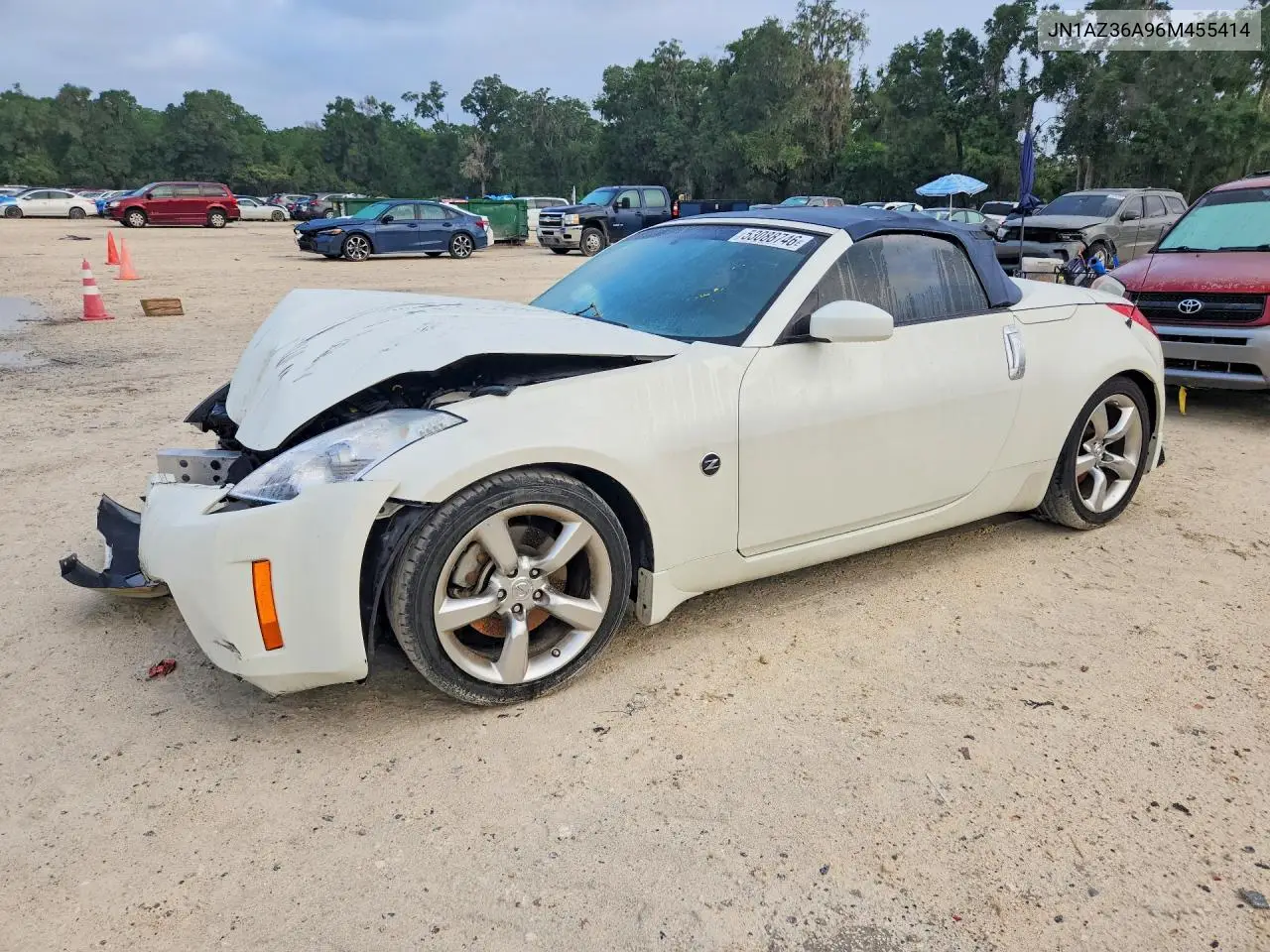 2006 Nissan 350Z Roadster VIN: JN1AZ36A96M455414 Lot: 53088746
