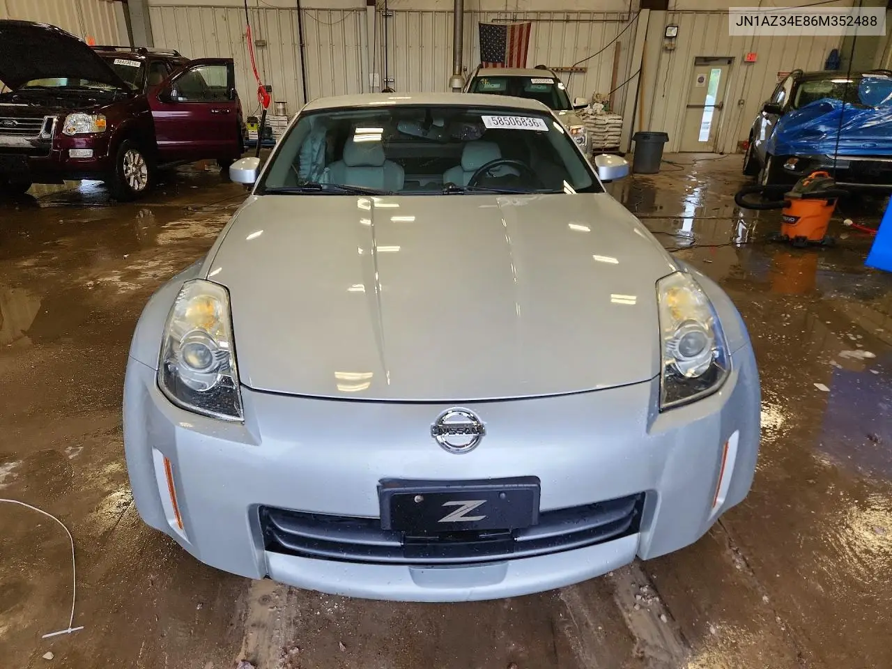2006 Nissan 350Z Coupe VIN: JN1AZ34E86M352488 Lot: 58506836