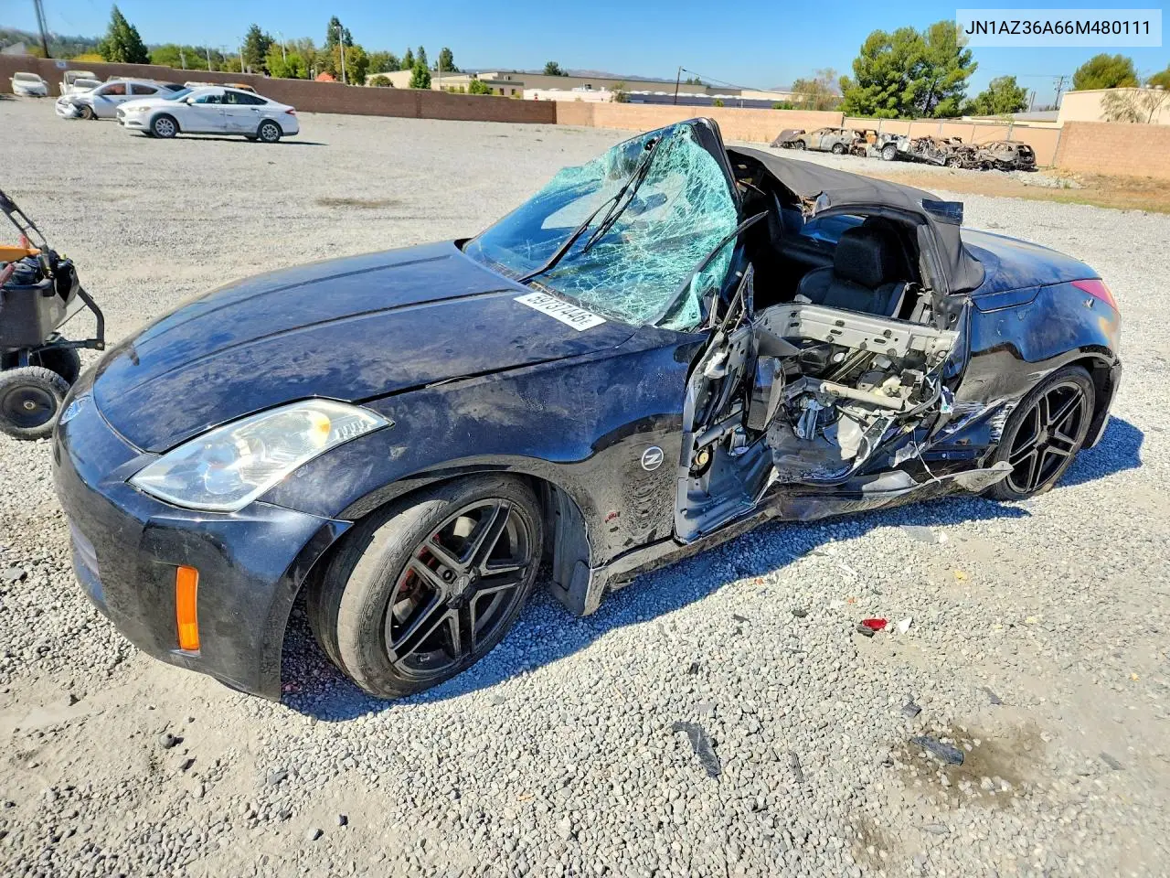 2006 Nissan 350Z Roadster VIN: JN1AZ36A66M480111 Lot: 59737446