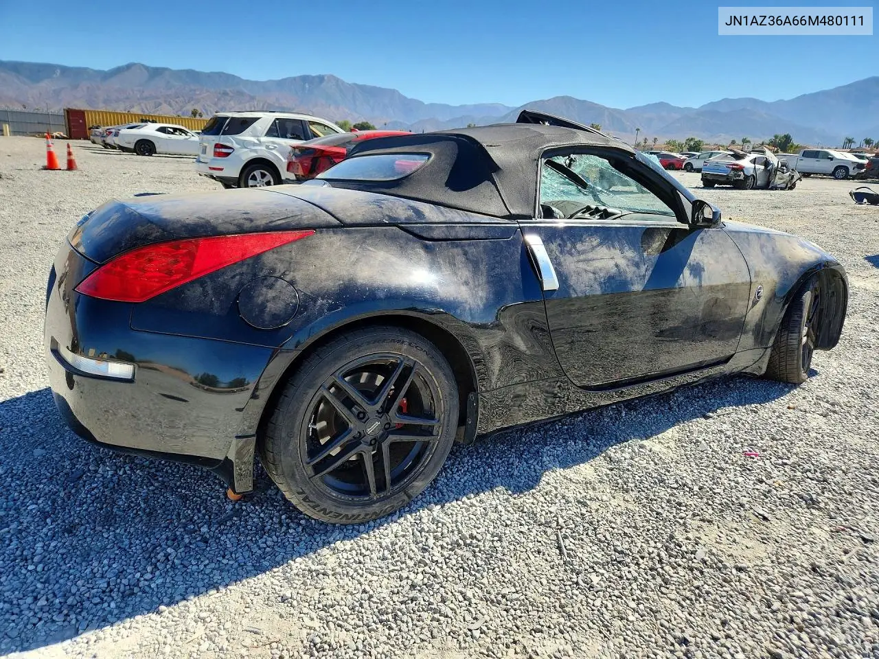 2006 Nissan 350Z Roadster VIN: JN1AZ36A66M480111 Lot: 59737446